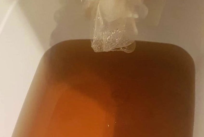 Musgrave Harbour resident Sheldon Pardy Tweeted this photo of town water in his bathtub.