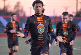 Cape Breton Capers forward Kairo Coore is among the 165 Canadian university players deemed eligible for the 2022 CPL-U Sports draft. Coore led the Atlantic University Sport with 15 goals last season. JEREMY FRASER • CAPE BRETON POST