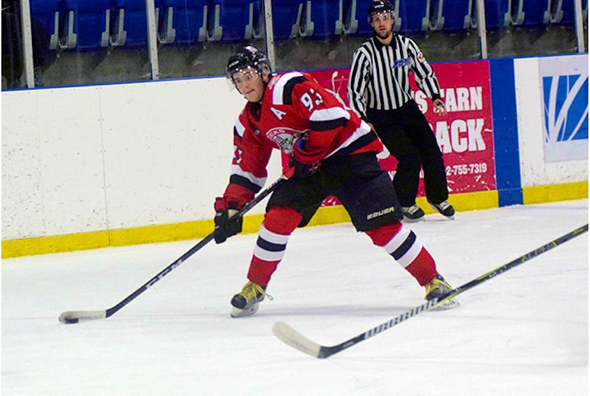 Dylan Riley had 154 regular season points in two and half seasons with the Pictou County Jr. A Crushers.