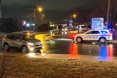 One woman was taken to hospital following a vehicle-pedestrian collision in St. John's Saturday night. Keith Gosse/The Telegram