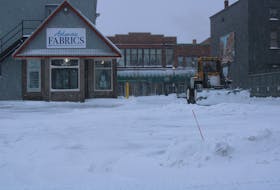 Snow removal crews were busy after a recent snowfall in Atlantic Canada. Pictured is the Ryco building and parking lot in Truro.