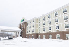 The Holiday Inn Express in Stellarton is temporarily closed because of flooding in the building.