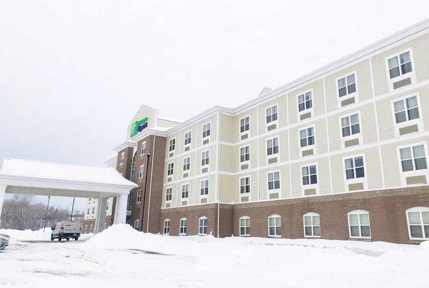 The Holiday Inn Express in Stellarton is temporarily closed because of flooding in the building.