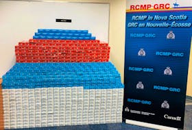 RCMP in Yarmouth seized unstamped tobacco products following a home search in on Havelock Street in Yarmouth on Jan. 13.