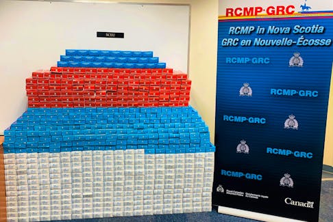RCMP in Yarmouth seized unstamped tobacco products following a home search in on Havelock Street in Yarmouth on Jan. 13.