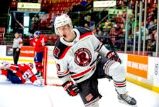 Tyler Boland finishes his collegiate career with 129 points (52G, 77A) in 105 games with the University of New Brunswick Varsity Reds. — File photo