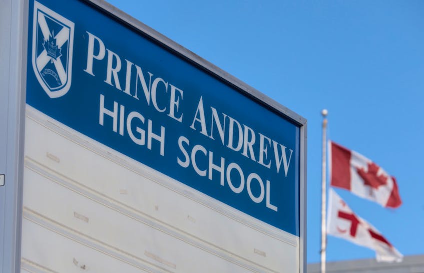 Photo of Prince Andrew High School in Dartmouth, for  story on renaming the school for the 2022-2023 school year.