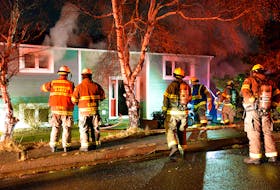 Firefighters were called to a house fire on Jordan Place in Shea Heights early Wednesday morning. Keith Gosse/The Telegram
