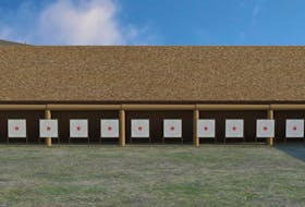 An artist rendering of what will be part of a proposed new outdoor shooting range at Upper Leitches Creek. CONTRIBUTED