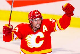 Calgary Flames centre Sean Monahan is looking to direct more pucks at the net.