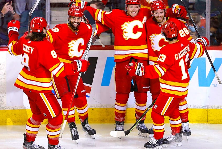The Calgary Flames hope a seven-game homestand during what was supposed to be an Olympic break will move them up the standings.
