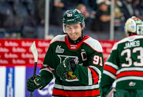 Halifax Mooseheads general manager Cam Russell has received several strong trade offers for his captain Elliot Desnoyers. - QMJHL


