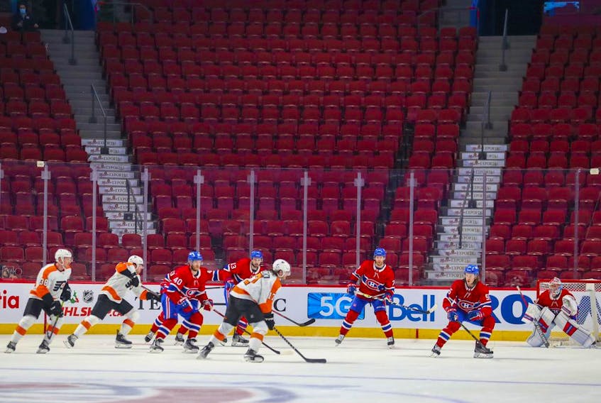 The Canadiens are scheduled to return to the Bell Centre on Jan. 27 against Anaheim. It's expected no fans will be allowed in the stands because of current COVID restrictions in Quebec.