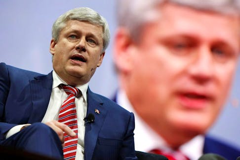 Former Canadian Prime Minister Stephen Harper speaks at a conference in Washington in 2017. In contrast with many of other former prime ministers, Harper has gone on to become directly involved in a handful of corporate ventures, mostly with an investment focus.