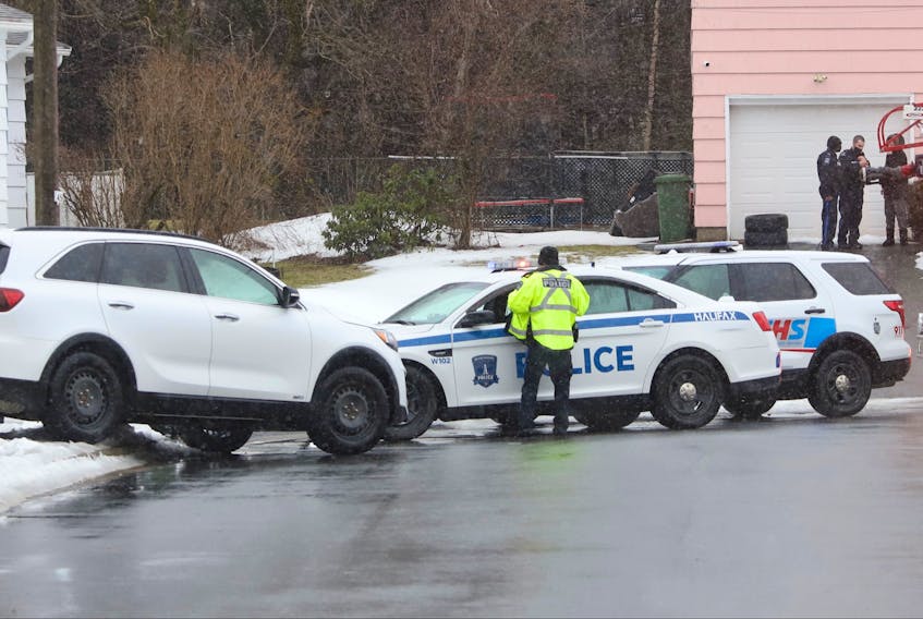 One person was rushed to hospital after being struck by a vehicle on Swan Crescent in Halifax just before 3 p.m. on Jan. 20, 2022.
