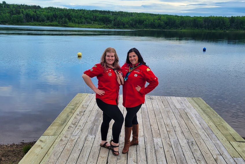 Grand Falls-Windsor natives Zoey Healey, left, and Shanlee Mitchell have been part of the 4th Grand Falls Scouts family for many years. They recently earned the highest achievements for Rovers. CONTRIBUTED