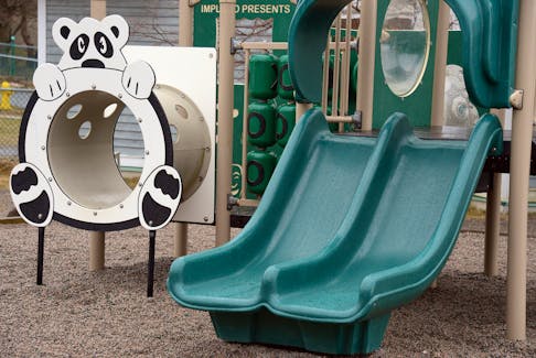 While outdoor daycare play areas may be empty, daycare workers are dealing with children inside the premises and the possibility that one or more of them might have COVID-19.

Keith Gosse/The Telegram