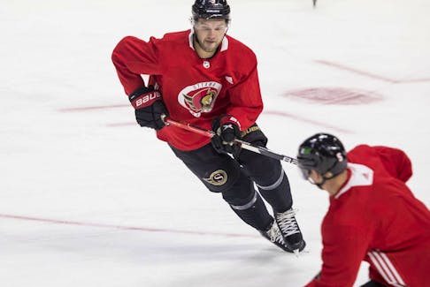 Ottawa Senators forward Josh Norris was back practising with the team at the Canadian Tire Centre on Wednesday. Nick Paul and Tyler Ennis also returned after being in COVID-19 protocol.