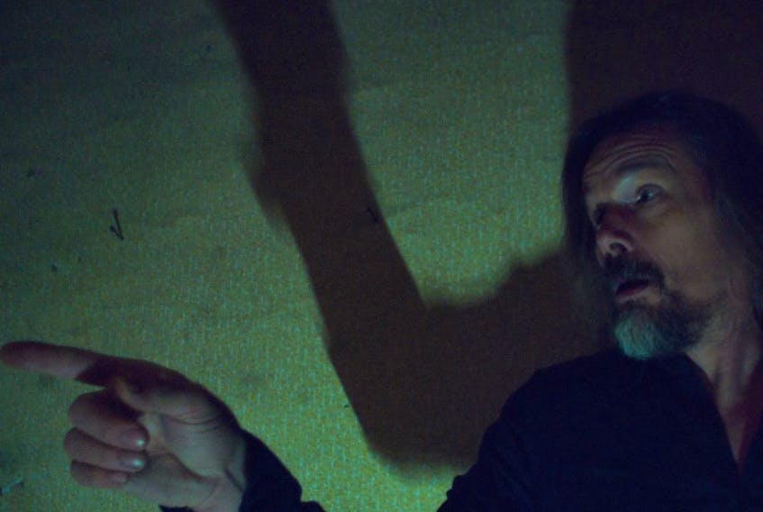 In the dark: Ethan Hawke in a scene from Zeros and Ones.