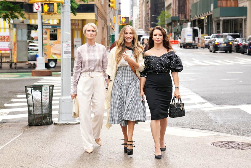 Cynthia Nixon, left, Sarah Jessica Parker and Kristin Davis. The sequel may inspire viewers to accept change.