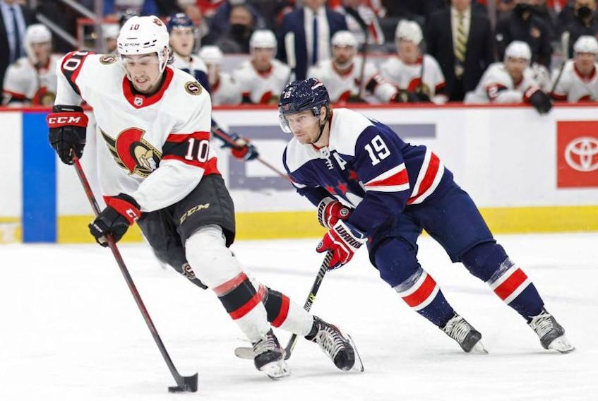 Ottawa Senators left wing Alex Formenton has three goals and 11 points in his last 11 games. USA TODAY SPORTS