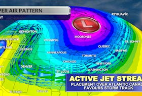 Jet stream and upper air pattern on Tuesday - WSI