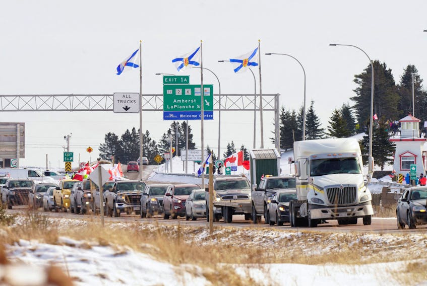 Truckers fighting government vaccine mandate march to Canadian capital |  SaltWire