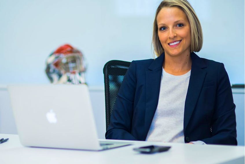 The Vancouver Canucks have hired former player agent Émilie Castonguay, shown here in this handout image, to be assistant general manager. She is the first female assistant GM in Canucks history.