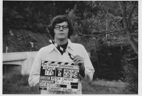  John Eckert on the set of "The Rowdyman" filmed in 1971 and released in 1972.