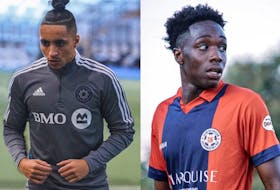 Young fullbacks Zachary Fernandez (left) and Obeng Tabi were signed by the HFX Wanderers on Wednesday. - HFX WANDERERS