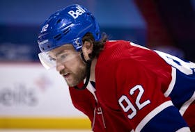 Jonathan Drouin has 6-14-20 totals in 32 games this season to rank third on the Canadiens in scoring behind Nick Suzuki (8-16-24) and Tyler Toffoli (7-15-22).
