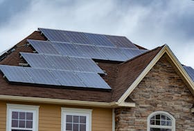 The solar panels on a home in the Fairmount neighbourhood are seen on Friday, Jan. 28, 2022.