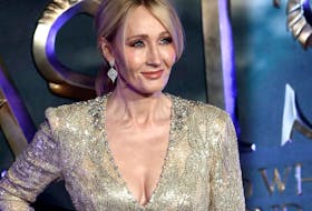 Writer J.K. Rowling poses as she arrives for the European premiere of the film "Fantastic Beasts and Where to Find Them" at Cineworld Imax, Leicester Square in London, Britain Nov. 15, 2016. 