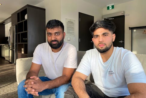 Deep Dave (right) and Shivam Mahajan are co-founders of Mealful, a meal plan subscription start-up that offers affordable food from local restaurants and chefs. They are pictured on Jan. 26, 2022.