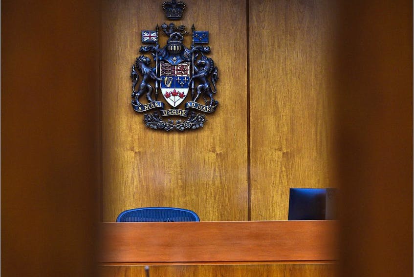  The inside of an Edmonton courtroom.
