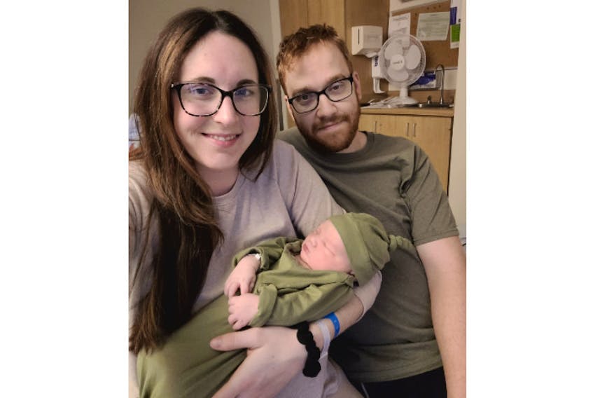 Parents Molly Matthews and Tyson Ellsworth are proud parents to P.E.I.'s New Year's baby, Franklin Ellsworth.