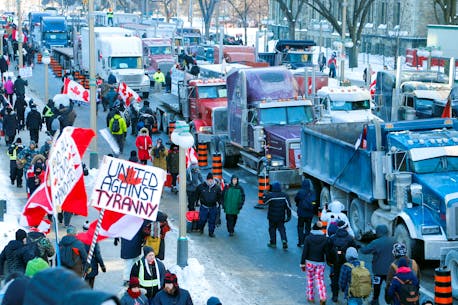 Canada's Trudeau 'not intimidated' by truckers' COVID protest