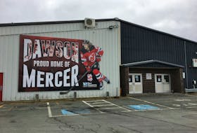 This large mural pays tribute to Dawson Mercer on the outside wall of the Bay Arena in Bay Roberts. It was one way for the town to show just how proud they are of their hometown athlete. 