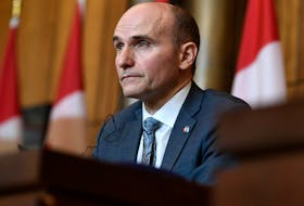 Minister of Health Jean-Yves Duclos participates in a news conference on the COVID-19 pandemic and the omicron variant, in Ottawa, on Friday, Jan. 7, 2022. 