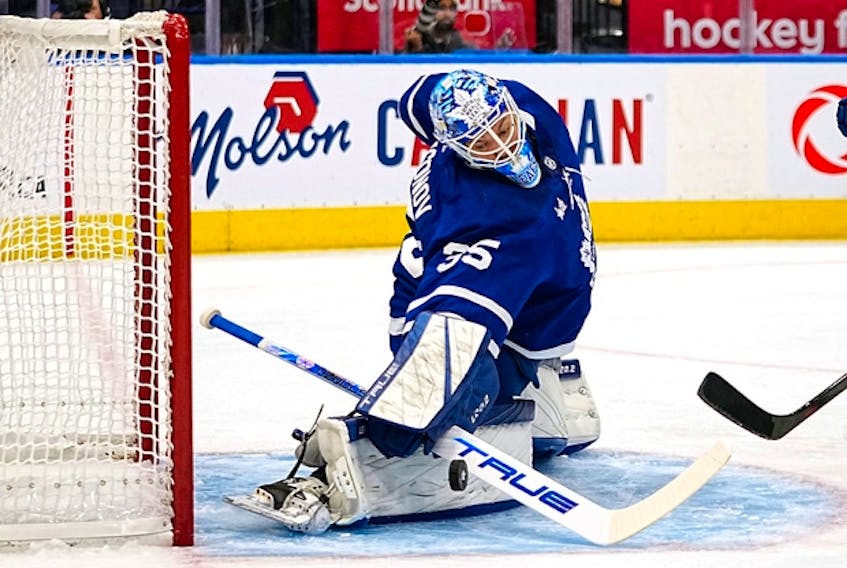 Maple Leafs goaltender Ilya Samsonov has been solid in the pre-season thus far. 