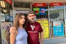 Silva and Kamil Safatli own Jake's Variety on Portland Street in Dartmouth on Saturday, Oct. 1, 2022. On Thursday, Sept. 29, Kamil was attacked outside his store.