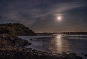 A lovely moon over Spaniard's Bay Harbour this October. - Paul Smith