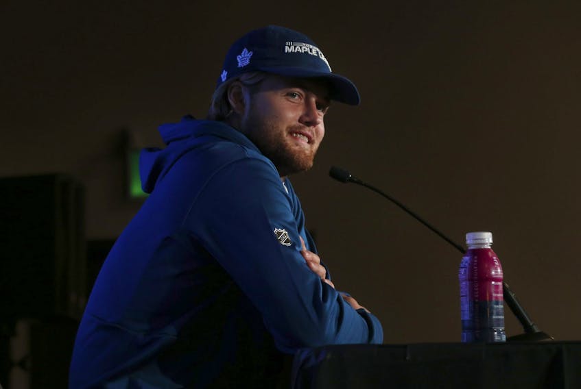 Toronto Maple Leafs forward William Nylander addresses the media about the upcoming season on Wednesday September 21, 2022.  