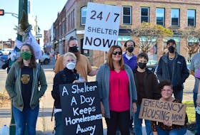 People showed up at Charlottetown council’s special meeting on Oct. 13 to show their support for a resolution that will see the province receive a permit to be able to operate an emergency homeless shelter at the former government garage on Park Street. - Dave Stewart/The Guardian