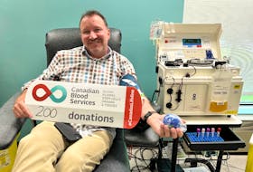 Jerry Jackman is a dedicated donor to Canadian Blood Services. The St. John's man has made over 200 donations and encourages others to donate as well. - Contributed
