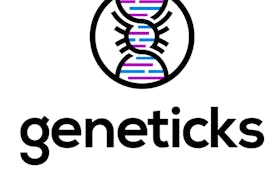 The logo for Geneticks.