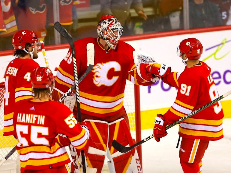 Calgary Flames on X: Jacob Markstrom: - First #Flames goal with 3 shutouts  in a 4-game span - Has allowed 1 goal in his past 4 games - Hasn't allowed  a goal