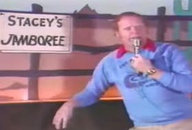 Screen grab of Dick Stacey from Stacey's Country Jamboree.