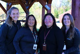 The Millbrook Health Centre, in collaboration with community members, are hosting a cultural showcase for members of Millbrook First Nation. Left to right: social worker Maddie Bernard, home care and assisted living co-ordinator Corrina Milliea, wellness co-ordinator Sunshine Bernard and community dietician Teresa Flynn.