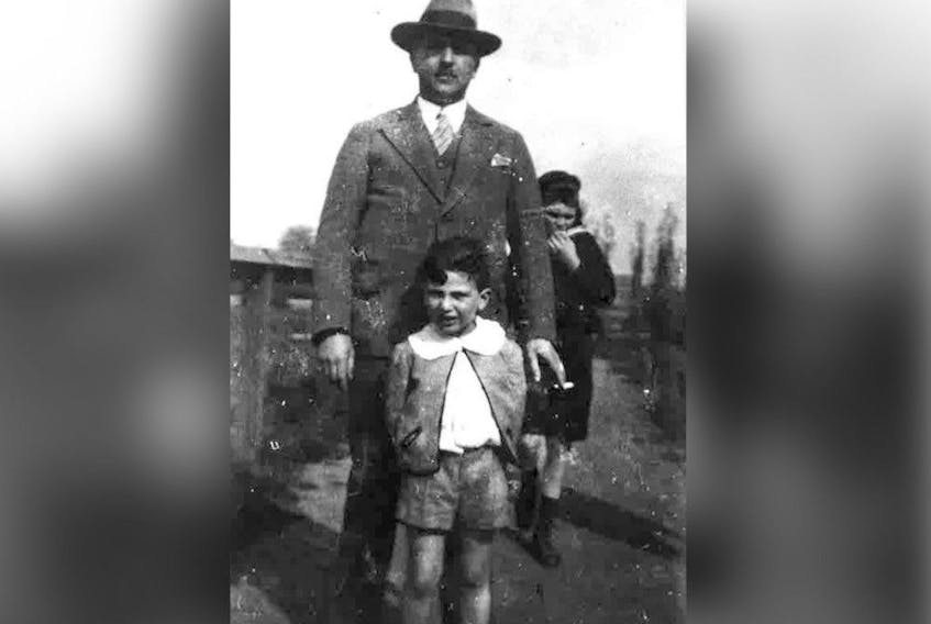 Dieter Eger with his father, Berthold. Eger was one of roughly 10,000 children saved by the Kindertransport, a campaign mounted by British refugee groups to save Jewish children from Nazi terror. 